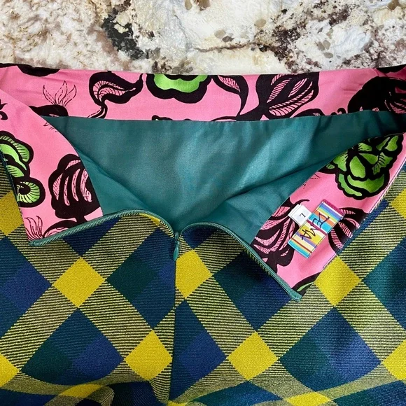 SALE! DEMA (San Francisco) 100% Wool, A-Line Mini Skirt, Lined, Pockets~Sz L - Picture 4 of 9